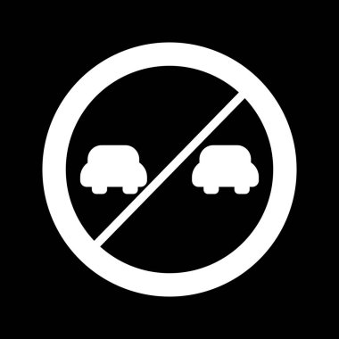 İllüstrasyon Sollama yasak Simge