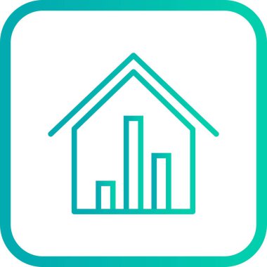İllüstrasyon Emlak İstatistikleri Simgesi