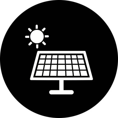 İllüstrasyon Güneş Enerjisi Simgesi