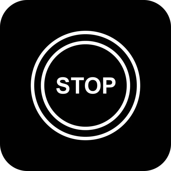 Illustrazione Stop Icona — Foto Stock
