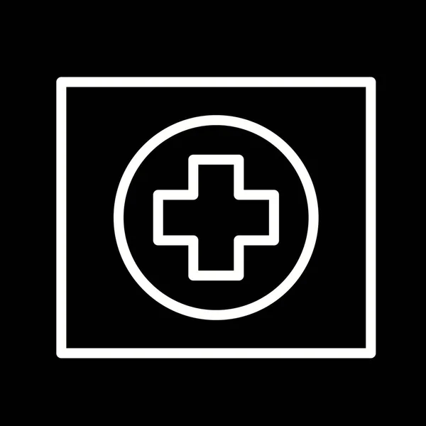 Illustration Krankenhaus Verkehrszeichensymbol — Stockfoto