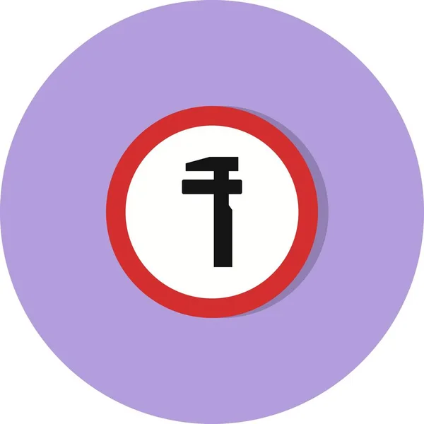 Ilustração quebrar serviço de sinal de estrada ícone — Fotografia de Stock