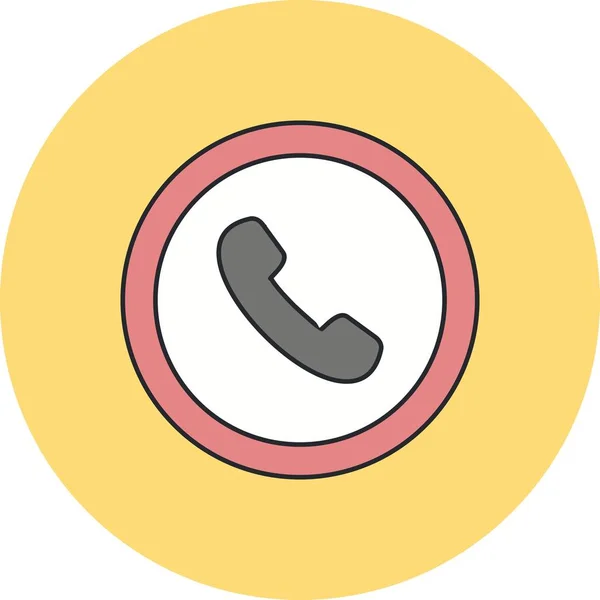Illustration Telefon Verkehrszeichen Symbol — Stockfoto