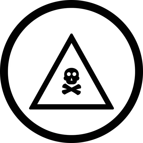 Illustrasjon Poison Gas Road Sign Icon – stockfoto