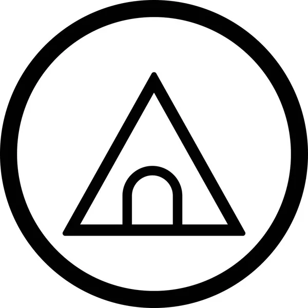 Illustration Tunnel Verkehrszeichensymbol — Stockfoto