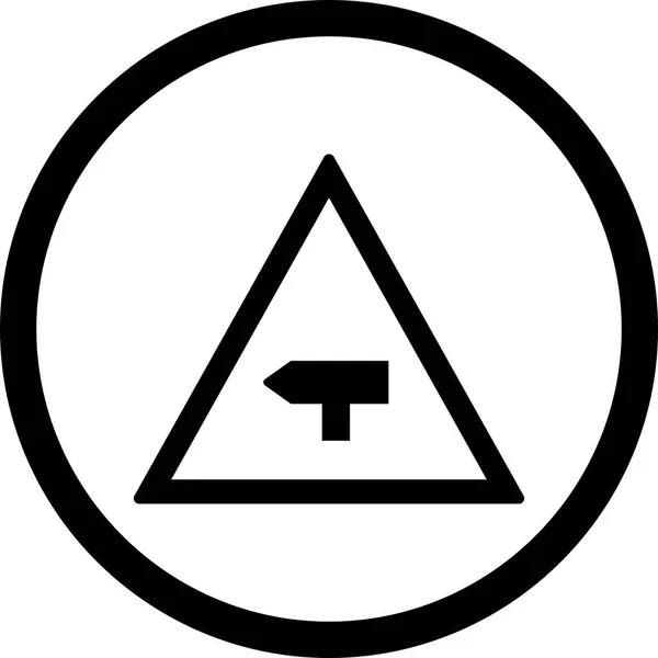 Ilustracja główne krzyż droga znak ikona — Zdjęcie stockowe