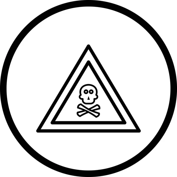 Illustratie Poison gas weg teken pictogram — Stockfoto