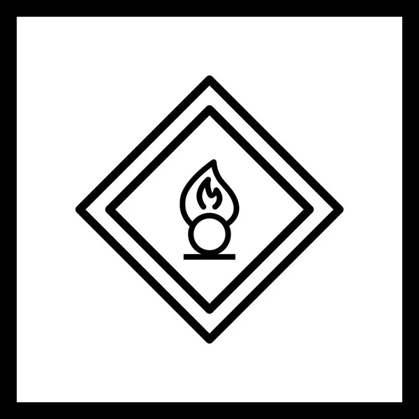 Illustration Oxidationsmittel Verkehrszeichensymbol — Stockfoto