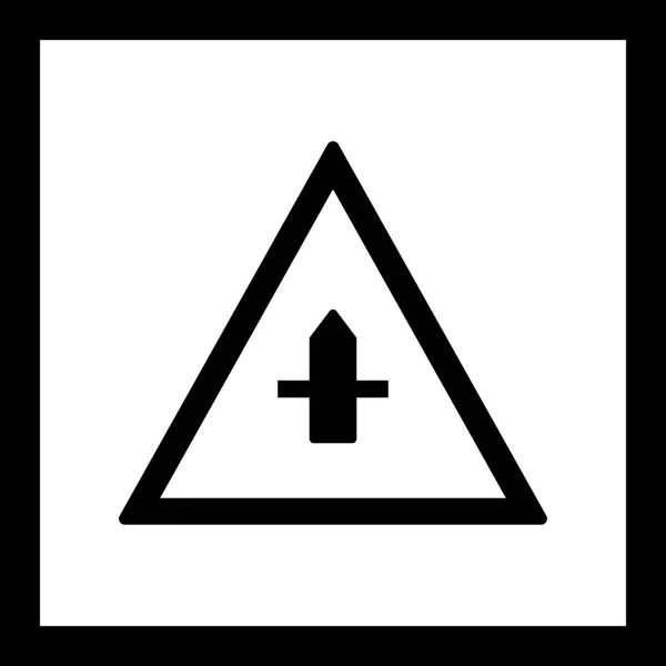 Ilustração Menor Cross Road Sign Icon — Fotografia de Stock