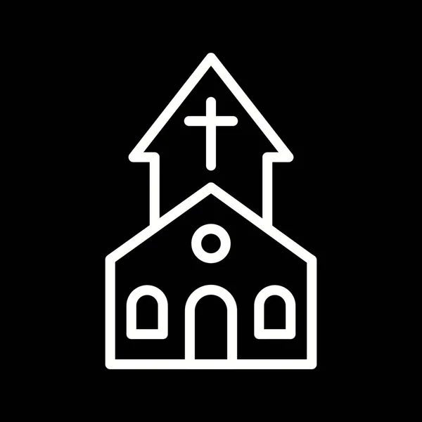 Illustratie kerk pictogram — Stockfoto