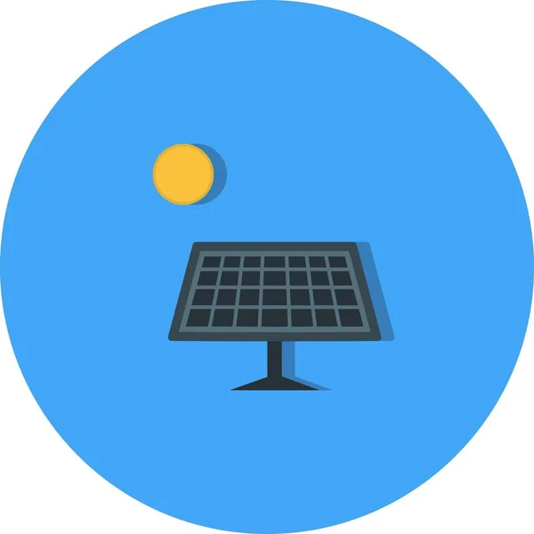 Ilustração Ícone de energia solar — Fotografia de Stock
