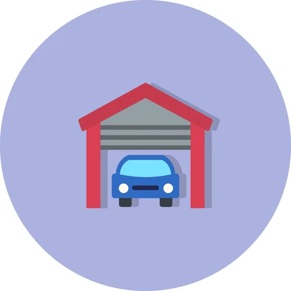 Иллюстрационная икона гаража — стоковое фото