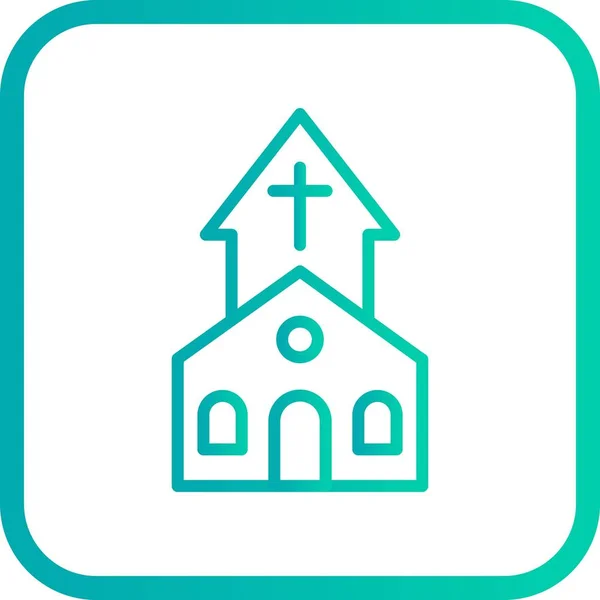 Illustration  Church Icon — Stock Photo, Image