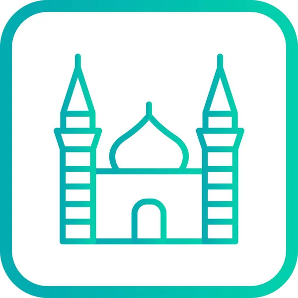 Illusztráció-mecset ikon — Stock Fotó