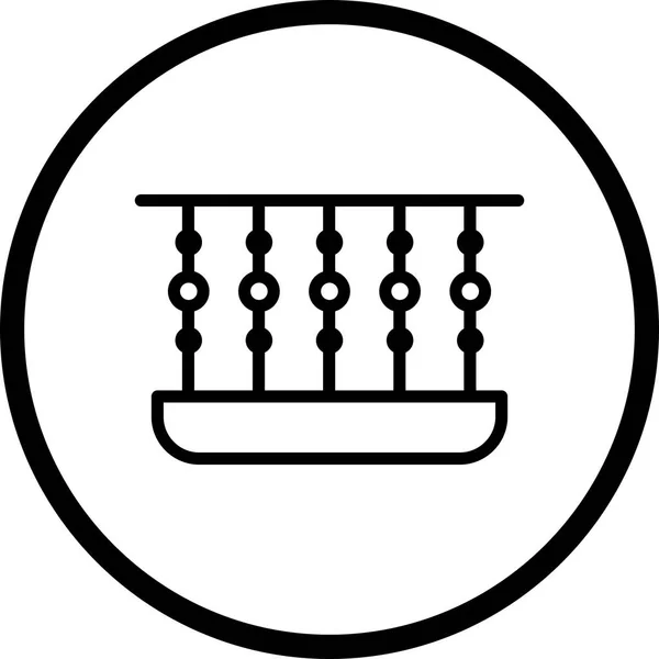 Иллюстрационная балконная икона — стоковое фото
