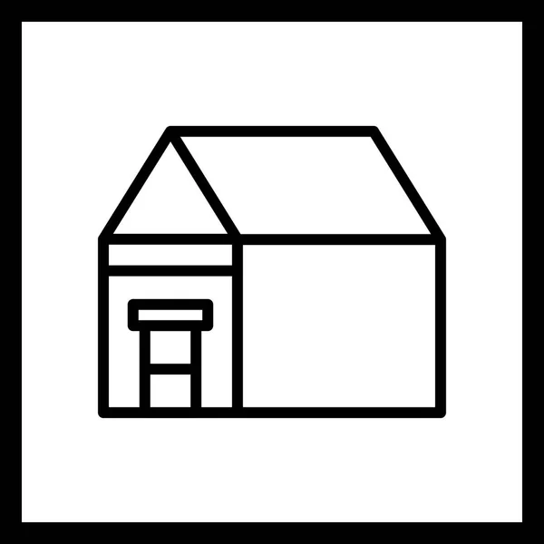 Illustratie Mansion pictogram — Stockfoto