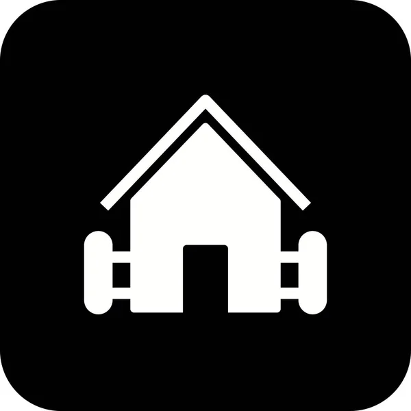 Illustration Farm House Icon — Stock Photo, Image