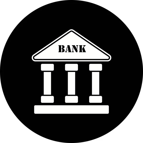 Pictogram voor illustratie Bank — Stockfoto