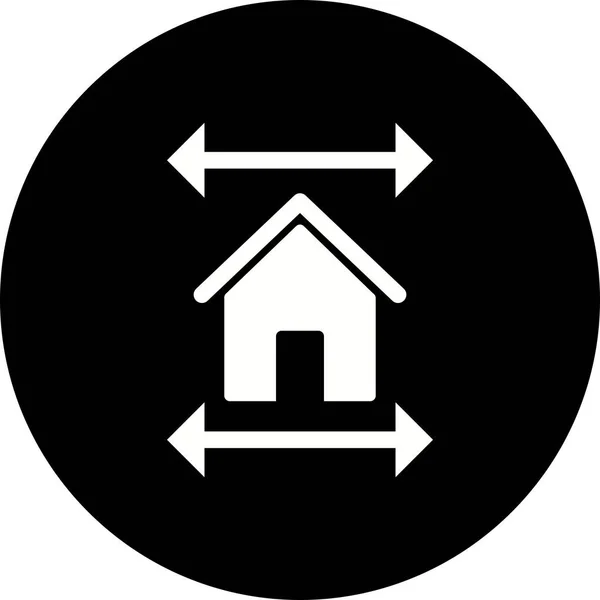 Illustration Immobilien Blaupause Symbol — Stockfoto