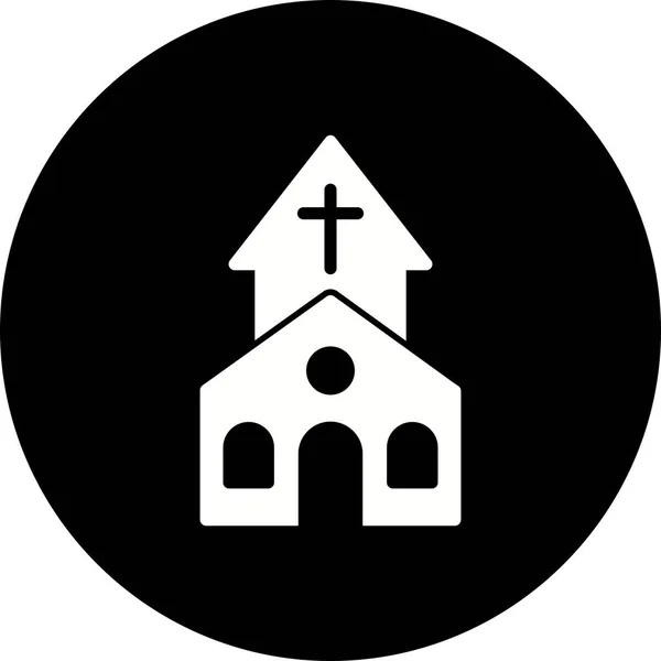 Illustratie kerk pictogram — Stockfoto