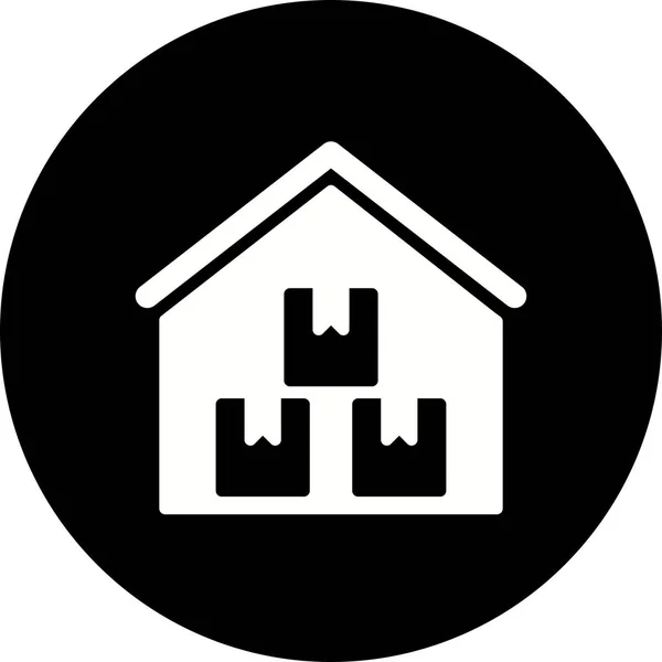 Illustration  Storage Warehouse Icon — Stock Photo, Image