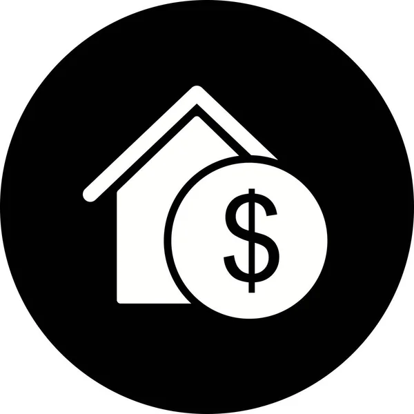 Illusztráció Real Estate ikon — Stock Fotó