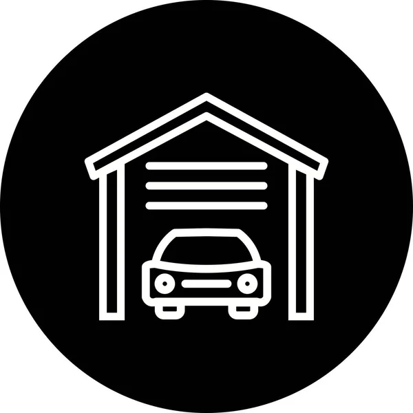 Illustration  Garage Icon — Stock Photo, Image