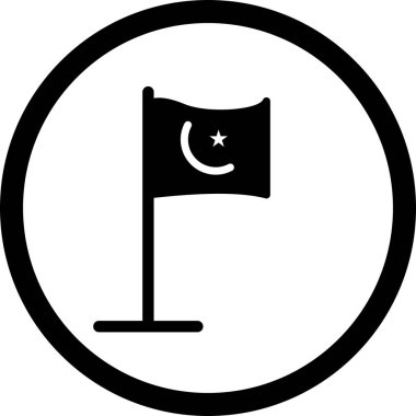 İllüstrasyon Islam bayrağı simgesi