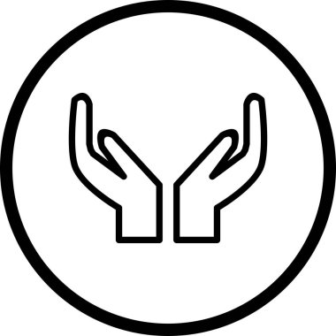 İllüstrasyon dua simgesi