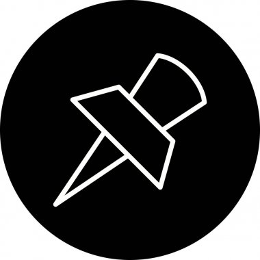 İllüstrasyon pin simgesi           