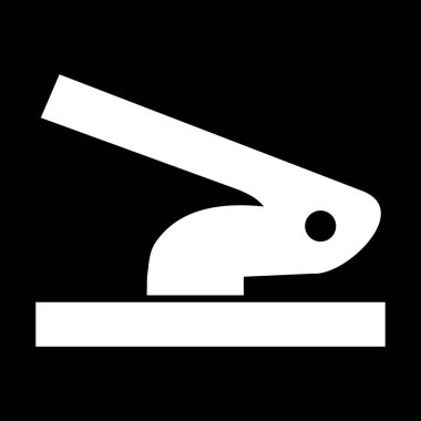 İllüstrasyon delik puncher simgesi 