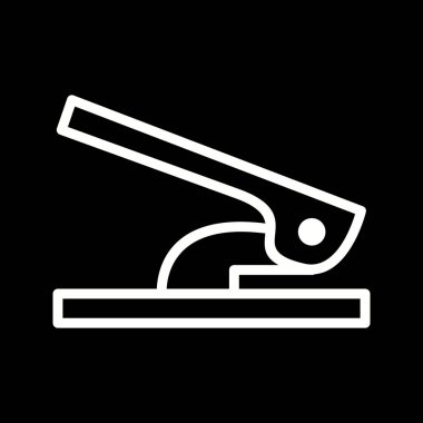 İllüstrasyon delik puncher simgesi 