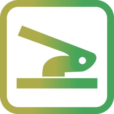 İllüstrasyon delik puncher simgesi 