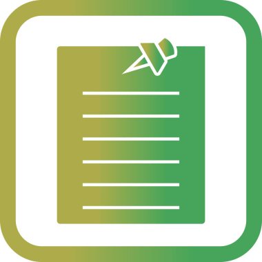 Illustration post it simgesi  