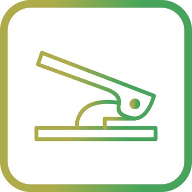 İllüstrasyon delik puncher simgesi 