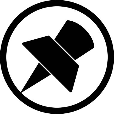 İllüstrasyon pin simgesi           