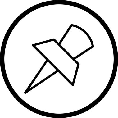 İllüstrasyon pin simgesi           