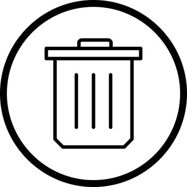 İllüstrasyon Çöp Simgesi  