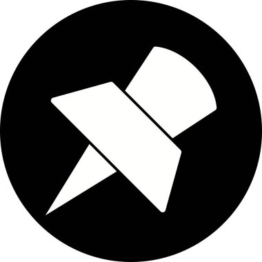 İllüstrasyon pin simgesi           