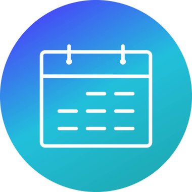 İllüstrasyon Takvim Simgesi