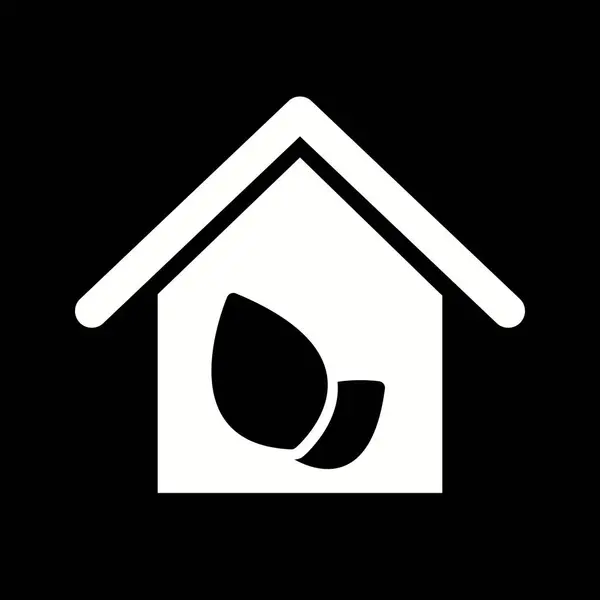 Ilustração Eco House Icon — Fotografia de Stock