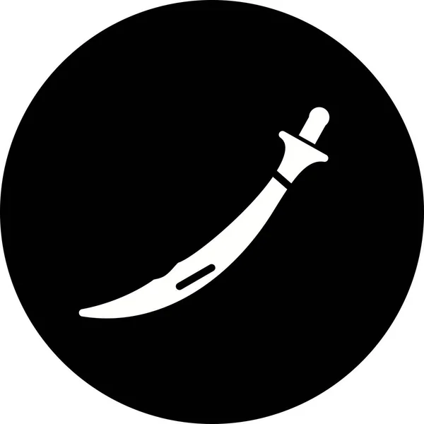 Ikona ilustrace meč — Stock fotografie