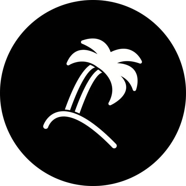 Ilustrace ikona Palm Tree — Stock fotografie