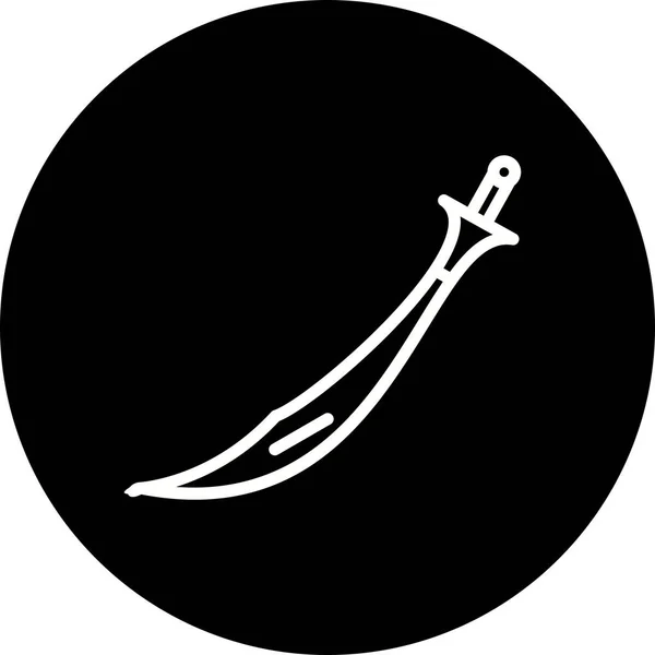 Ikona ilustrace meč — Stock fotografie