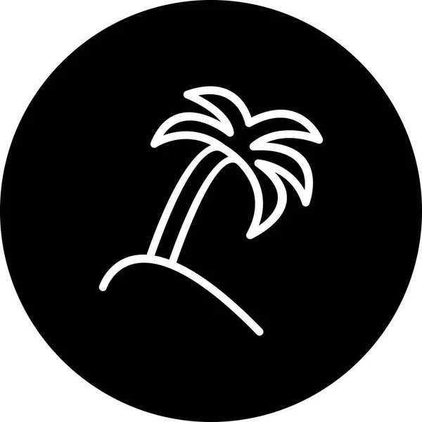 Ilustrace ikona Palm Tree — Stock fotografie