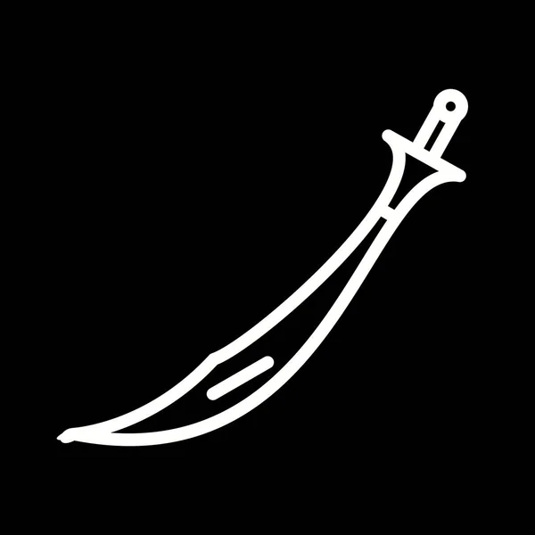 Ícone da Espada da Ilustração — Fotografia de Stock