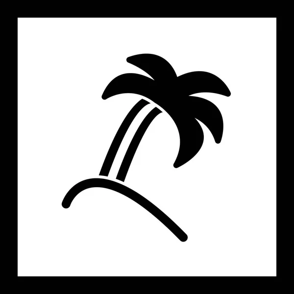 Ilustrace ikona Palm Tree — Stock fotografie