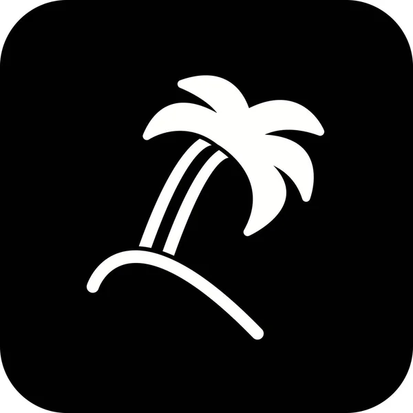 Ilustrace ikona Palm Tree — Stock fotografie