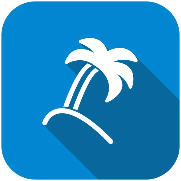 Illüstrasyon palmiye ağacı simgesi — Stok fotoğraf