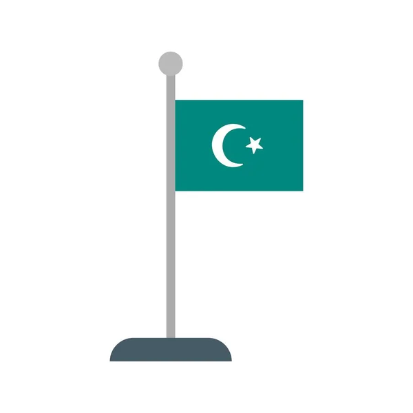 Abbildung islamische Flagge — Stockfoto